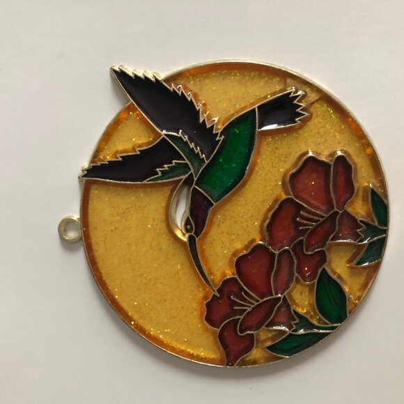 Lot of 2 home decors Suncatchers wall hanging geese & bird round - Picture 3 of 6